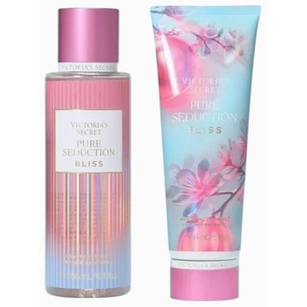 Victorias Secret Pure Seduction Bliss Fragrance Mist &‎ Lotion Set New